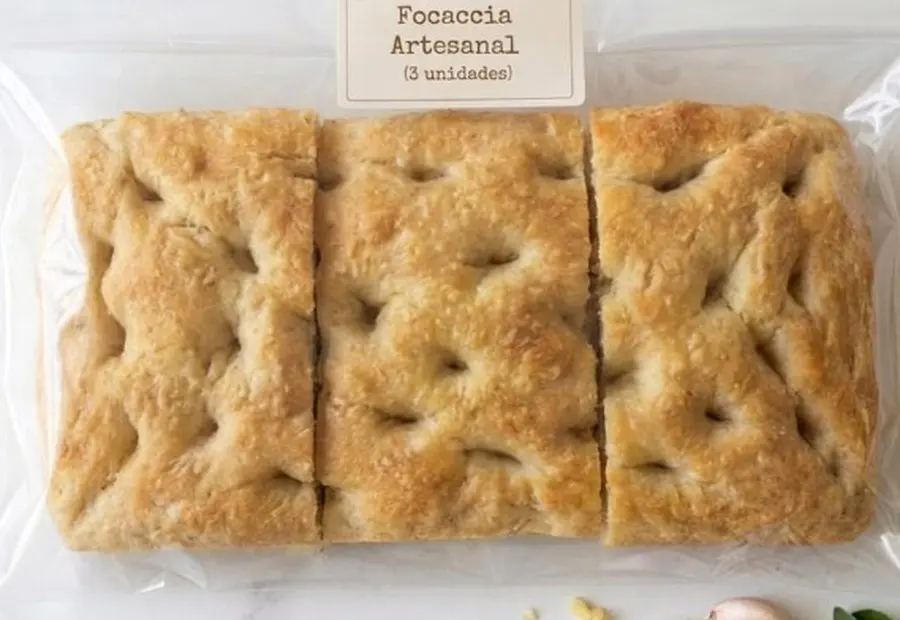 Focaccia Artesanal Natural — Pack x3 — SERVUS